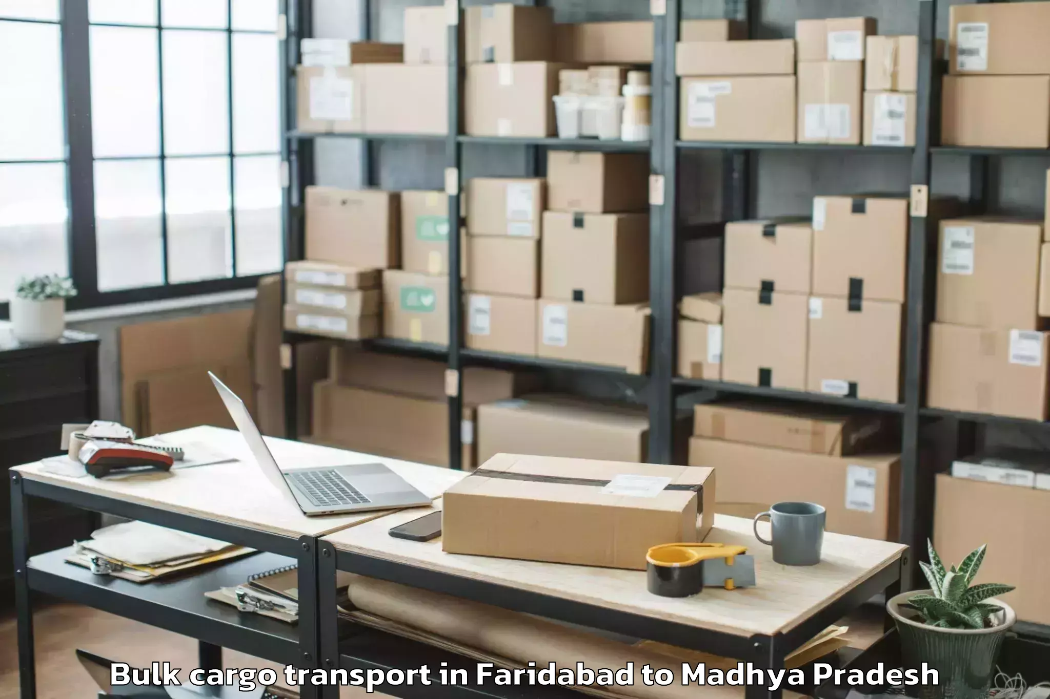 Quality Faridabad to Indore Airport Idr Bulk Cargo Transport